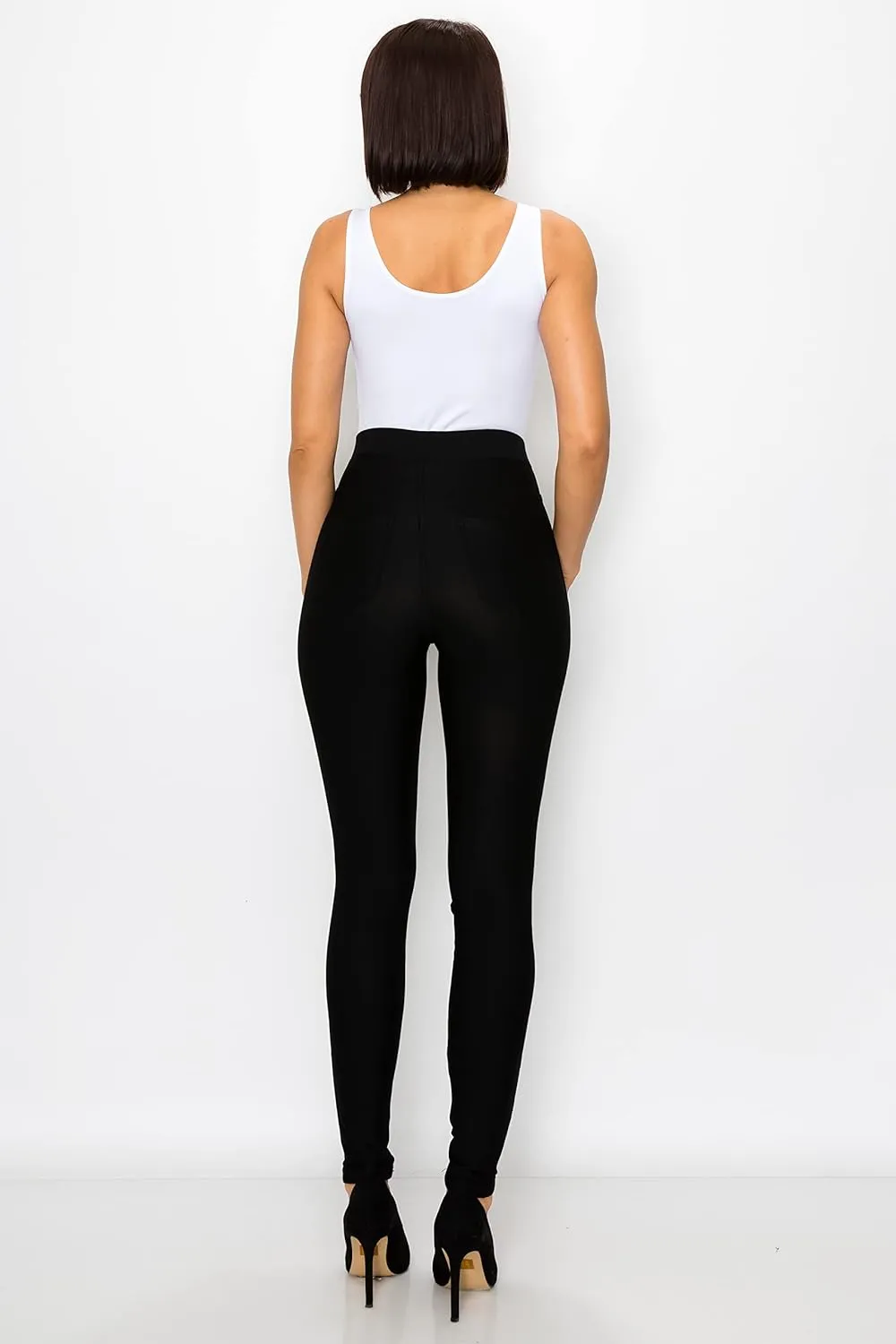 Prolific Health Women's Pull-On Ponte Pants  High Waist Slim or Flared Trousers with Tummy Control for Work or Casual Wear