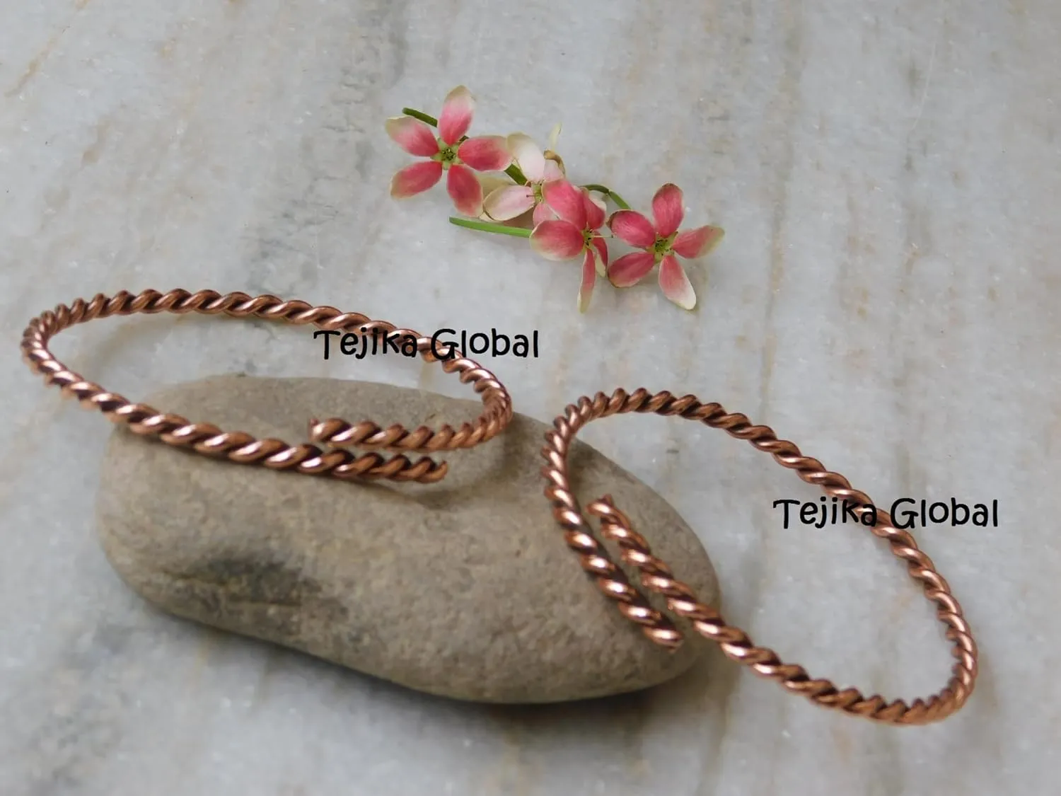 Pure copper twisted tensor set Of-2 bangle, Cooper Bracelet, adjustable Copper Bangle, Wife Gift For Her, Twisted, Antiqued, Copper Jewelry, Artisan Mens Womens,