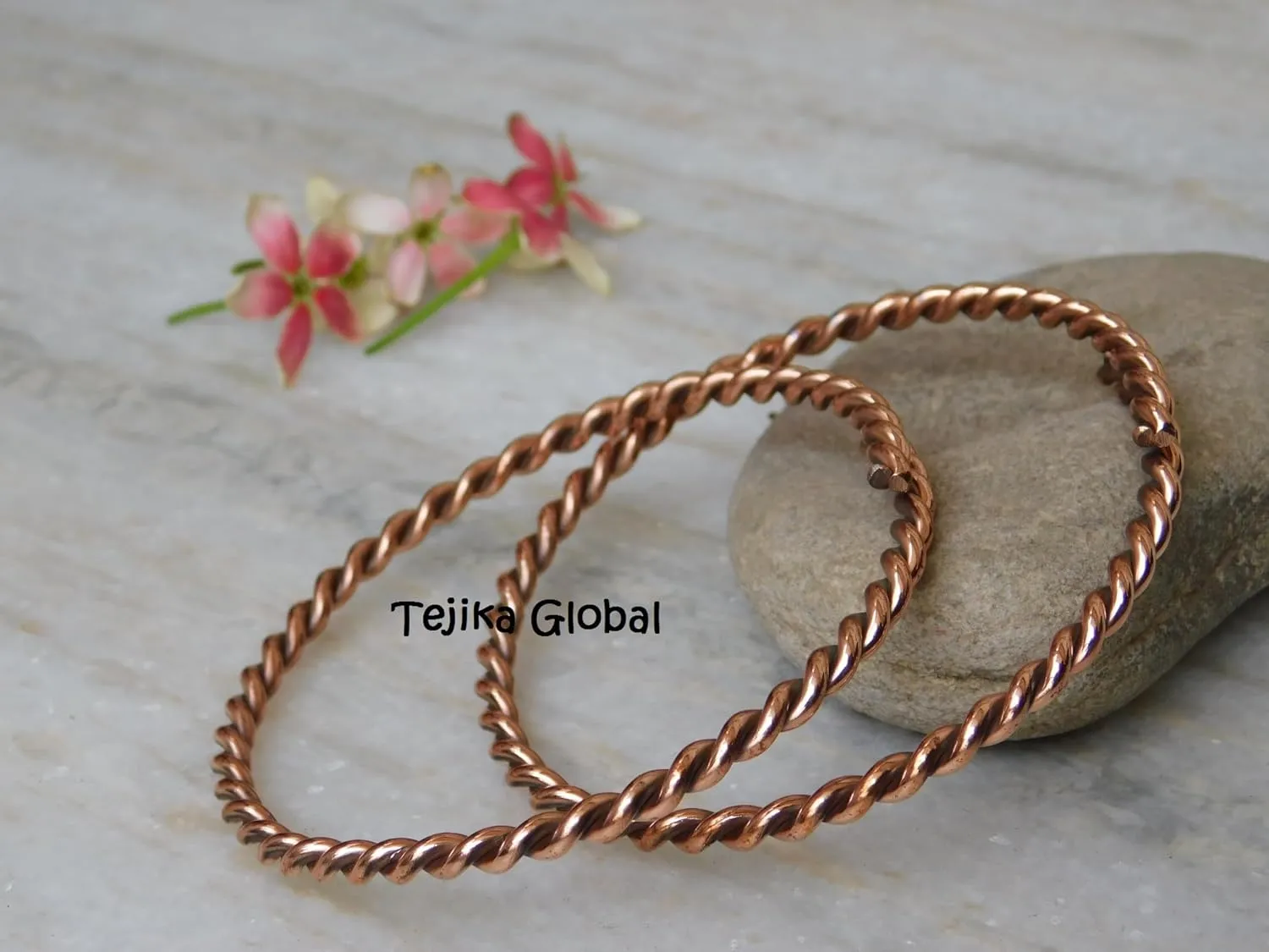 Pure copper twisted tensor set Of-2 bangle, Cooper Bracelet, adjustable Copper Bangle, Wife Gift For Her, Twisted, Antiqued, Copper Jewelry, Artisan Mens Womens,