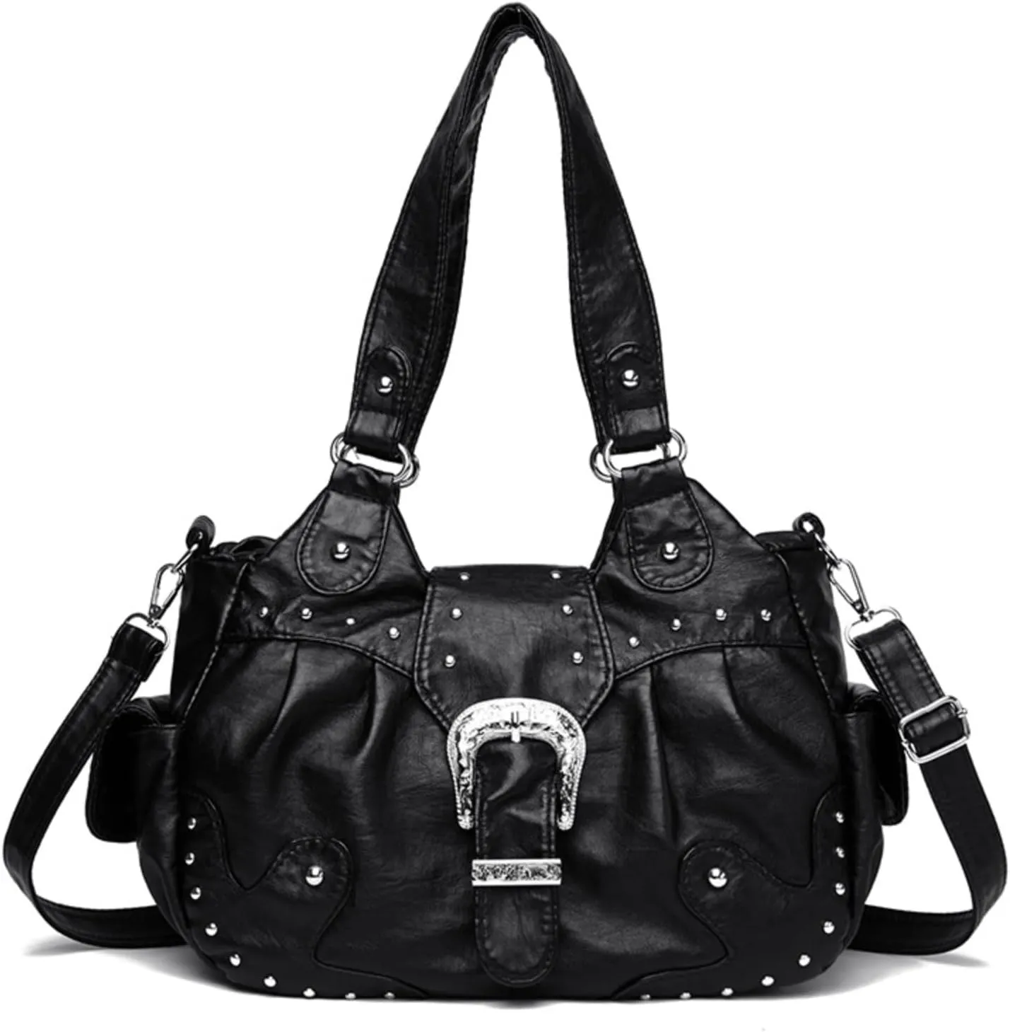 Purses for Women Large Hobo Bags Soft PU Leather Shoulder Bag Satchel Tote Top Handle Handbags