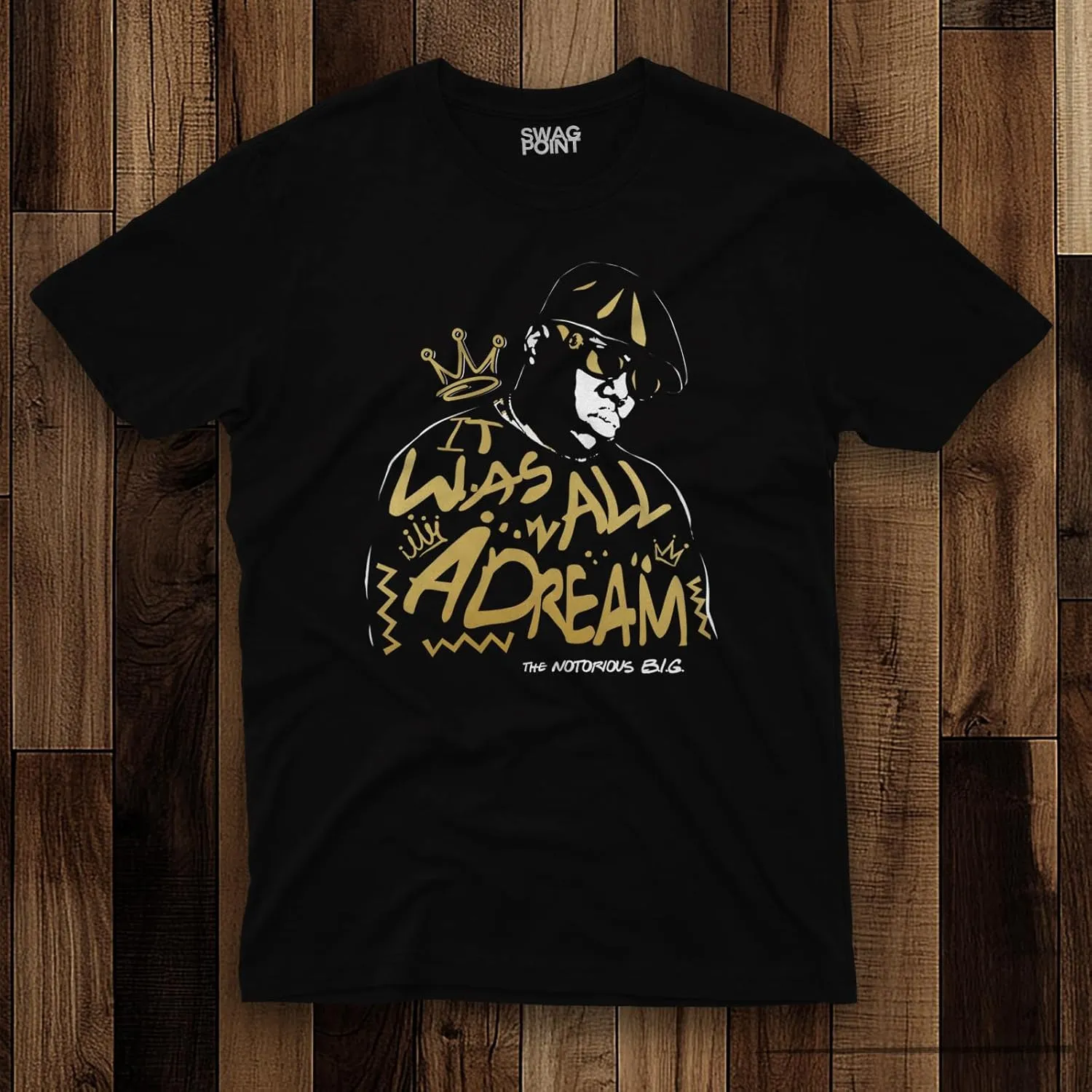 Swag Point Mens Graphic T Shirts  100% Cotton Casual Streetwear Hipster Hip Hop Tshirts Short Sleeve Print Tops