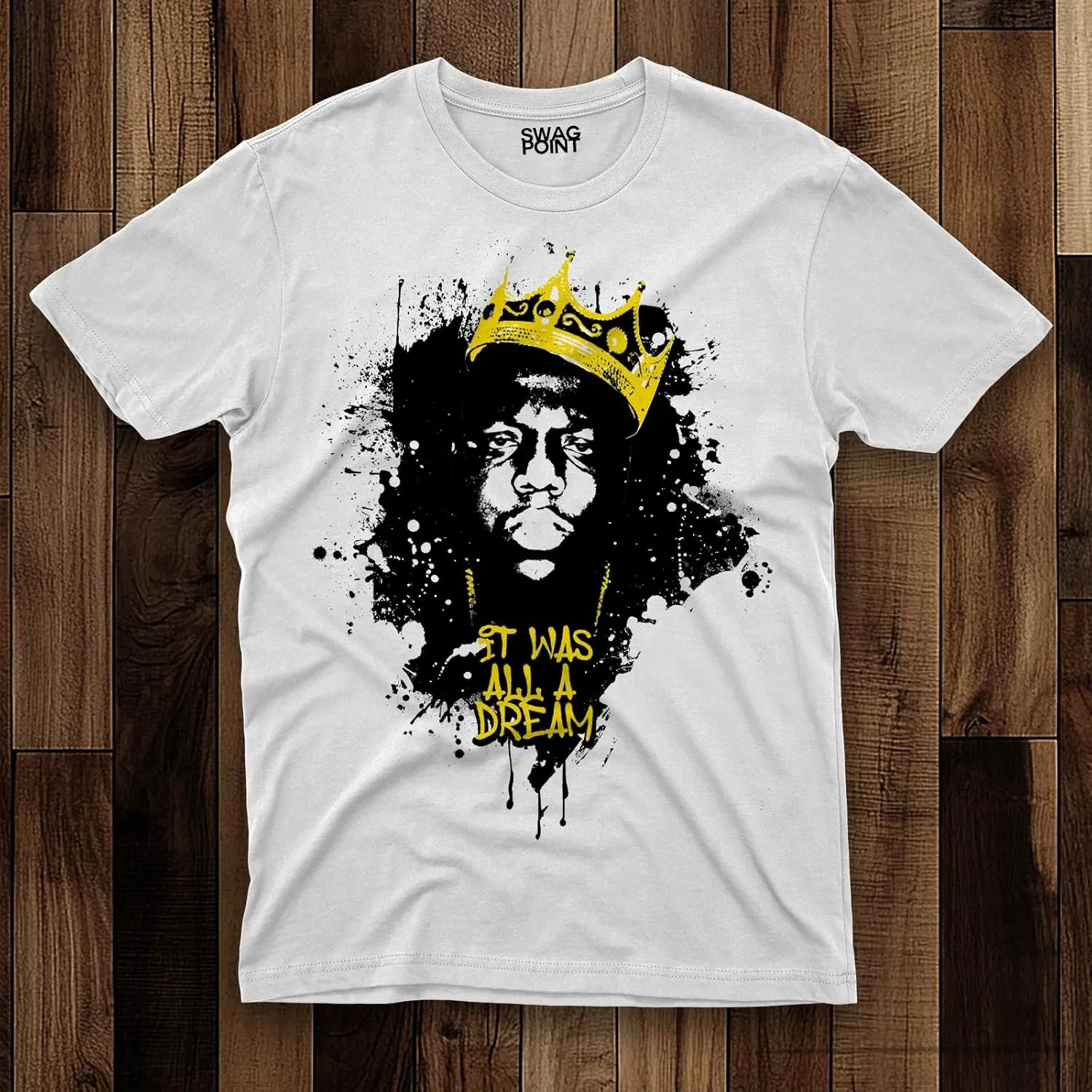 Swag Point Mens Graphic T Shirts  100% Cotton Casual Streetwear Hipster Hip Hop Tshirts Short Sleeve Print Tops
