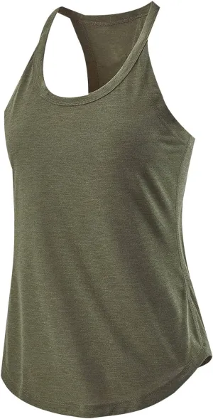 Tank Top for Women Racerback Loose Athletic Cami Tops Sleeveless Curved Hem Casual Running Baseball Workout Vest