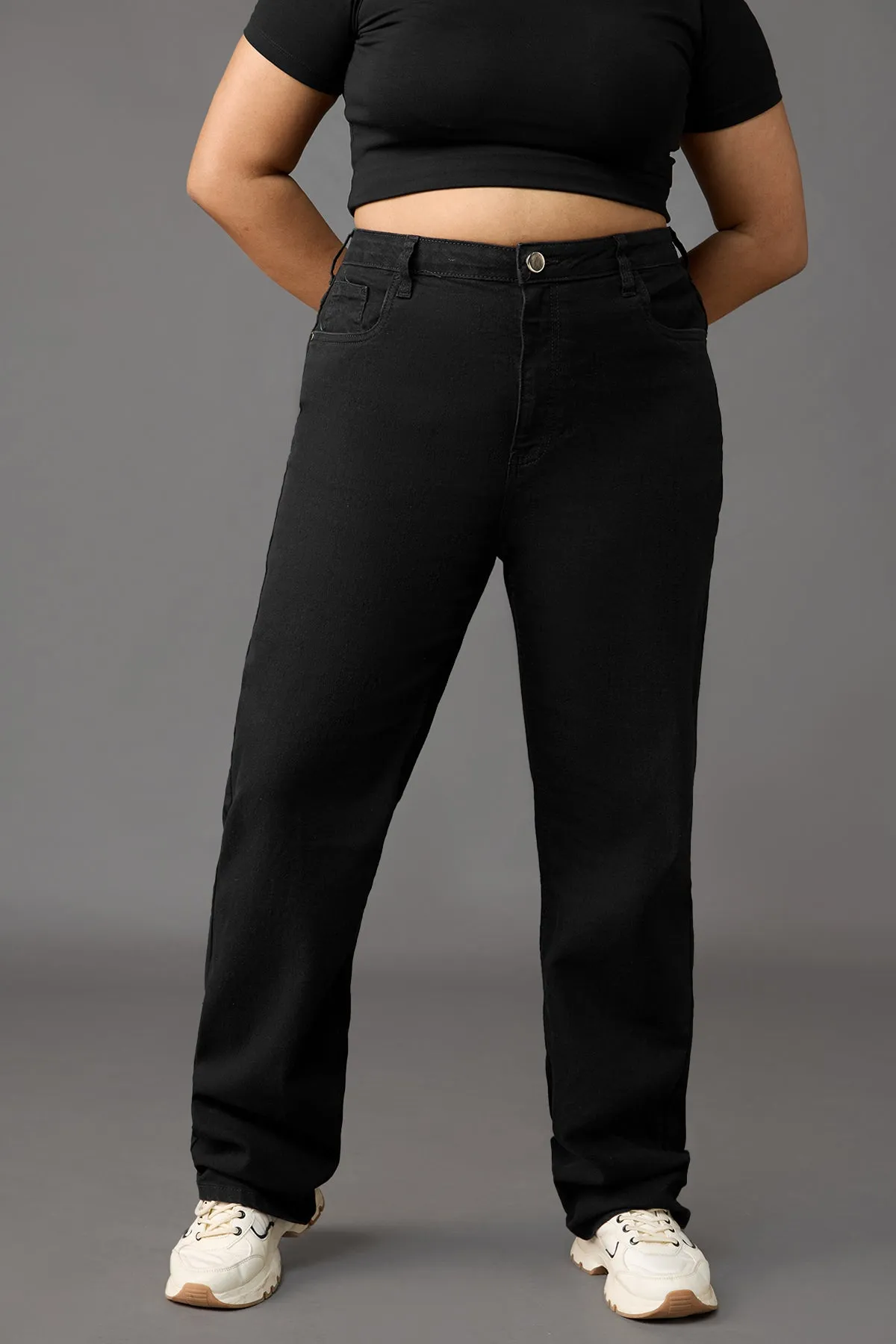 Tapered Regular Black Curve Jeans