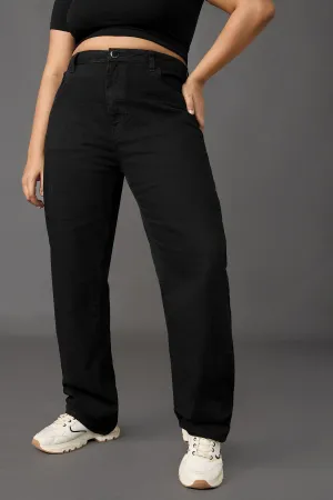 Tapered Regular Black Curve Jeans