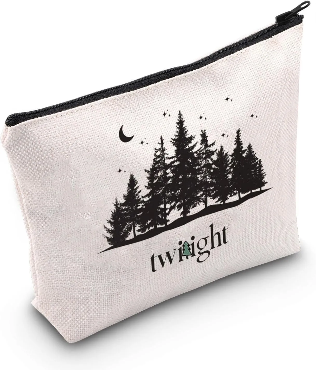 TGBJE Movie Inspired Makeup Bag City of Forks Merchandise Vampire Lover Cosmetic Zipper Pouch Bag Edward's Girl Gifts (Twli tree makeup)