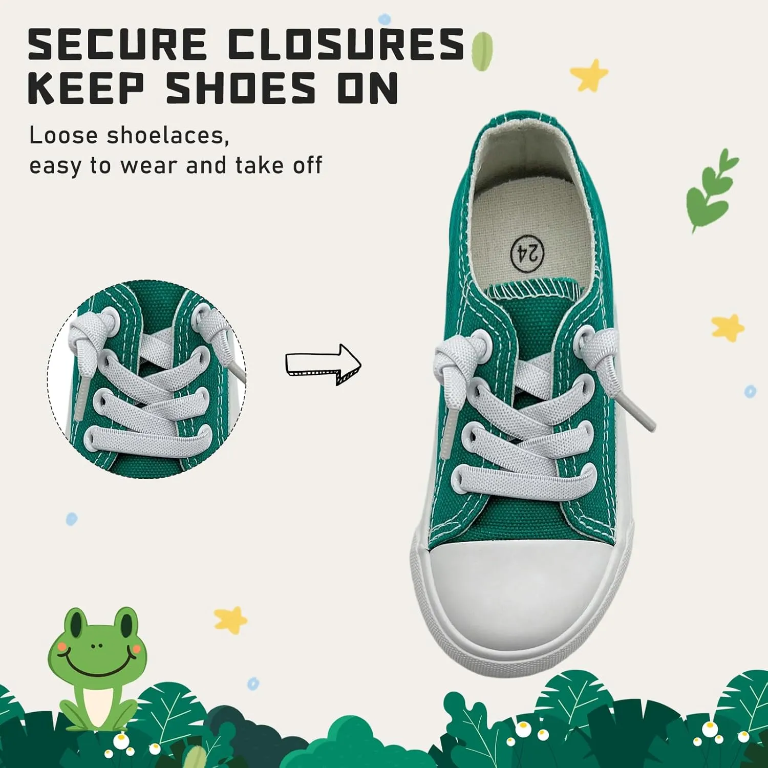 Toddler Kids Sneakers Boys and Girls Canvas Shoes Slip On Lightweight Walking Shoes for Little Big Kids