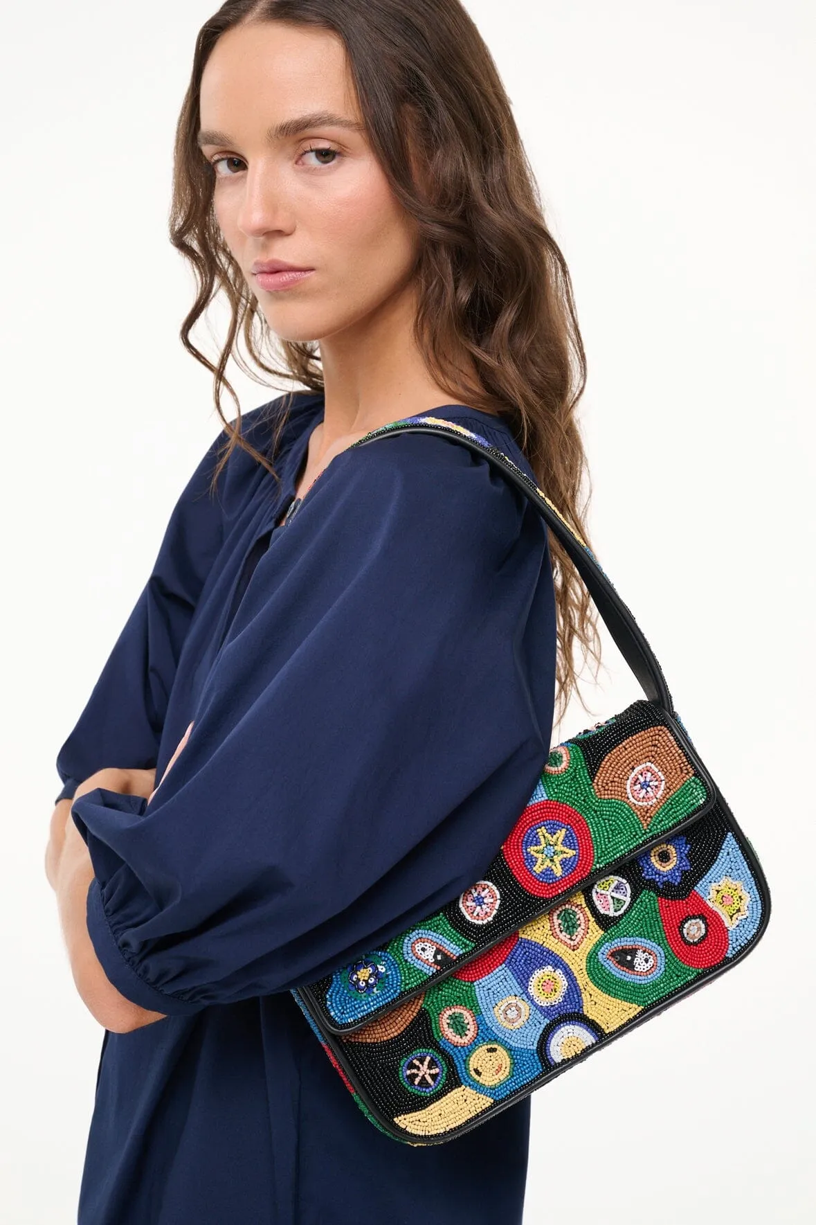 TOMMY BEADED BAG | BLACK MILLEFIORI
