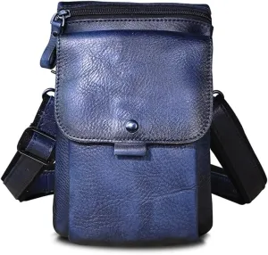 Travel Crossbody Bag Messenger Bag Hip Hip Hip Pouch Fanny Pack Belt Bag(Blue)