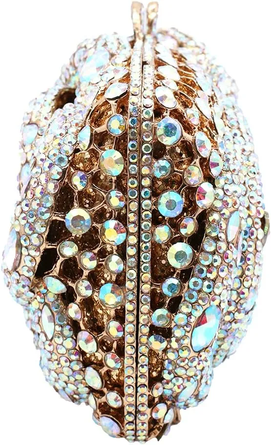 UMREN Sparkly Snake Rhinestones Clutch Women Evening Bag Luxury Crystal Clutch Purse Glitter Handbag for Wedding Party Prom