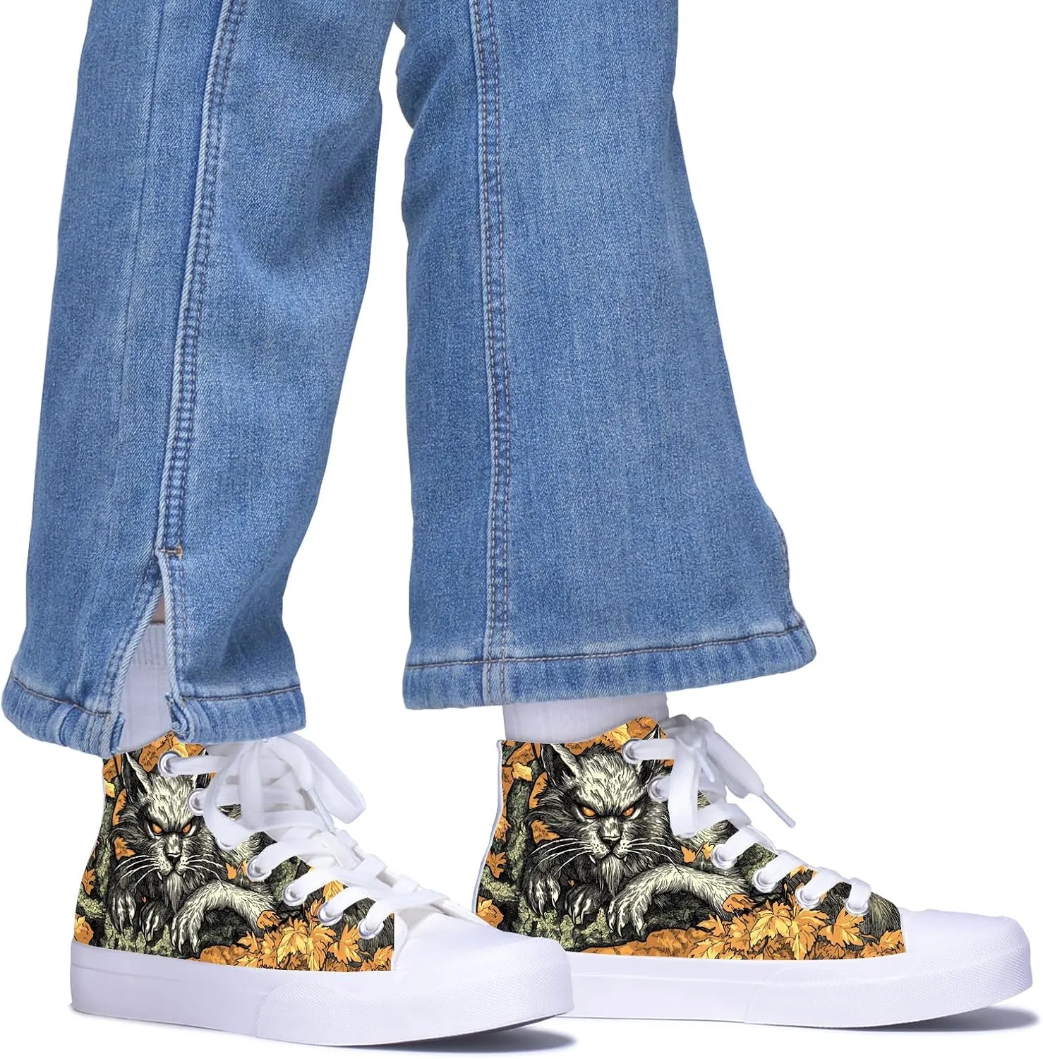 Unisex Fashion High Top Sneakers Classic Lace-Up Canvas Shoes Casual Cool Hip Hop Tennis Walking Shoes for Men Women