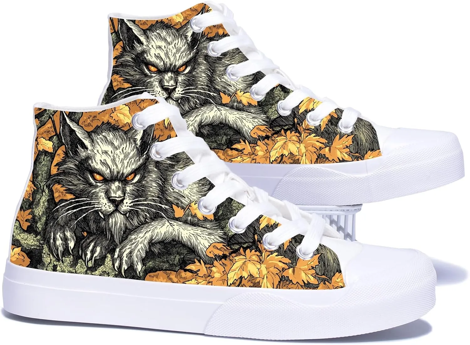 Unisex Fashion High Top Sneakers Classic Lace-Up Canvas Shoes Casual Cool Hip Hop Tennis Walking Shoes for Men Women