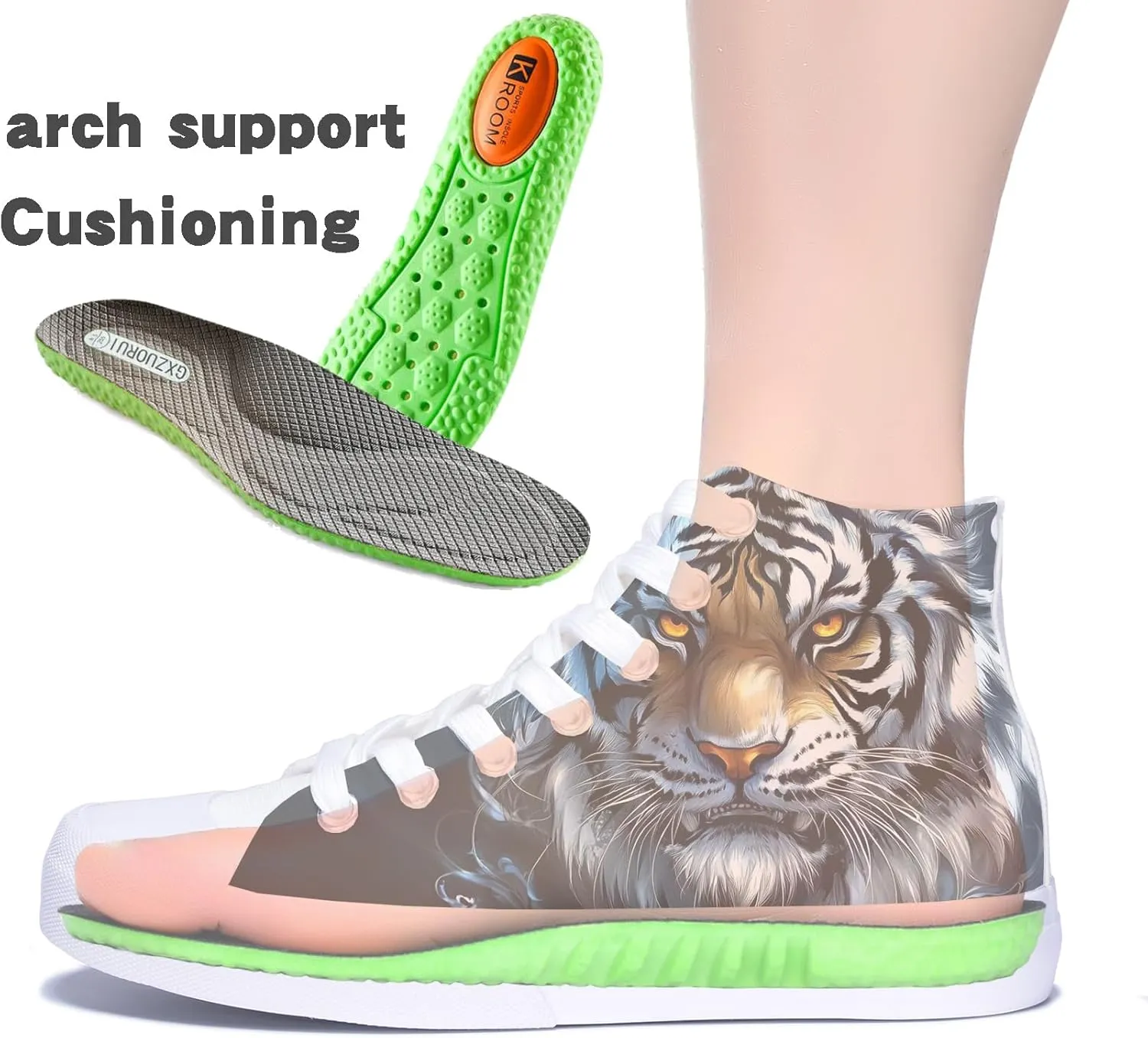 Unisex Fashion High Top Sneakers Classic Lace-Up Canvas Shoes Casual Cool Hip Hop Tennis Walking Shoes for Men Women