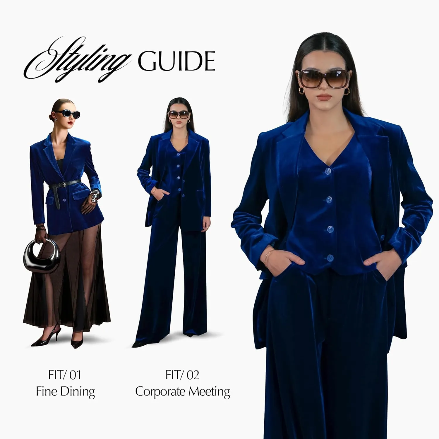 Velvet Womens Blazer, Trendy Oversized Fit, Long Sleeve Blazers for Women, Office Attire, Business Casual, Work Clothes