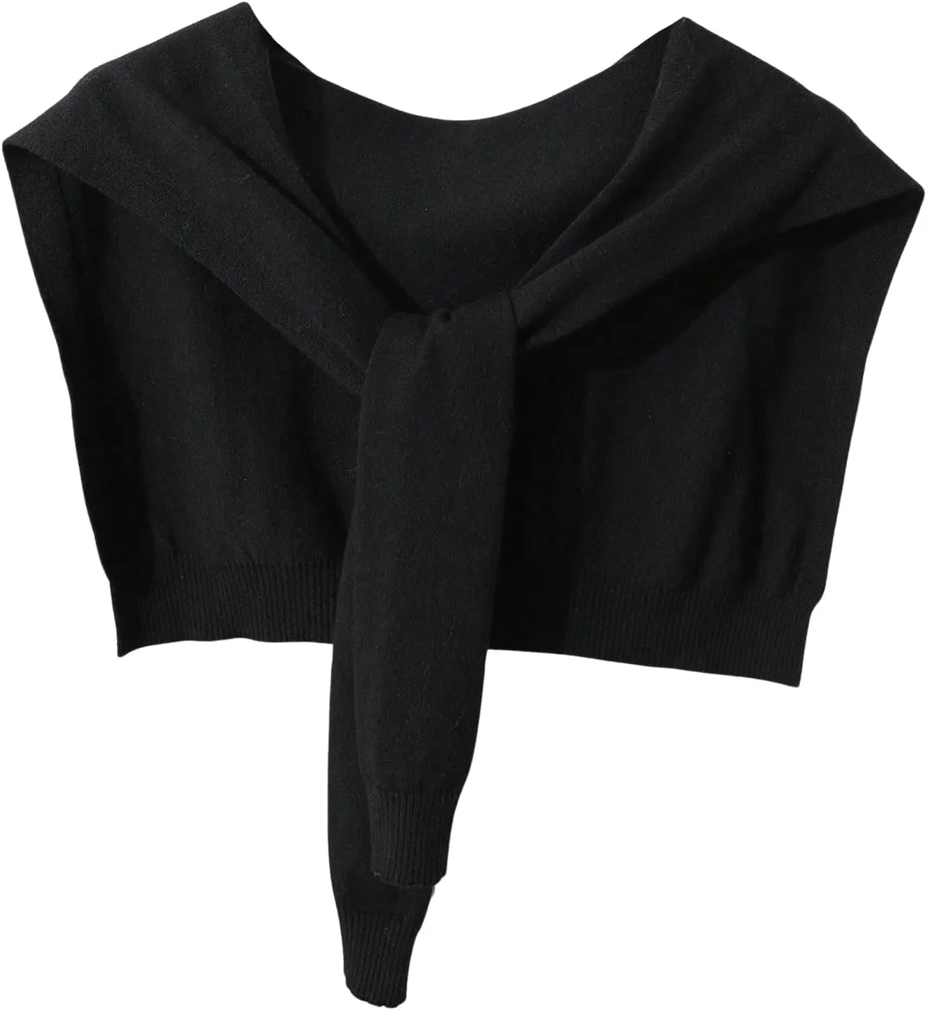 Verdusa Women's Casual Shawl Wraps Striped Knitted Knotted Shawls Scarf Cape