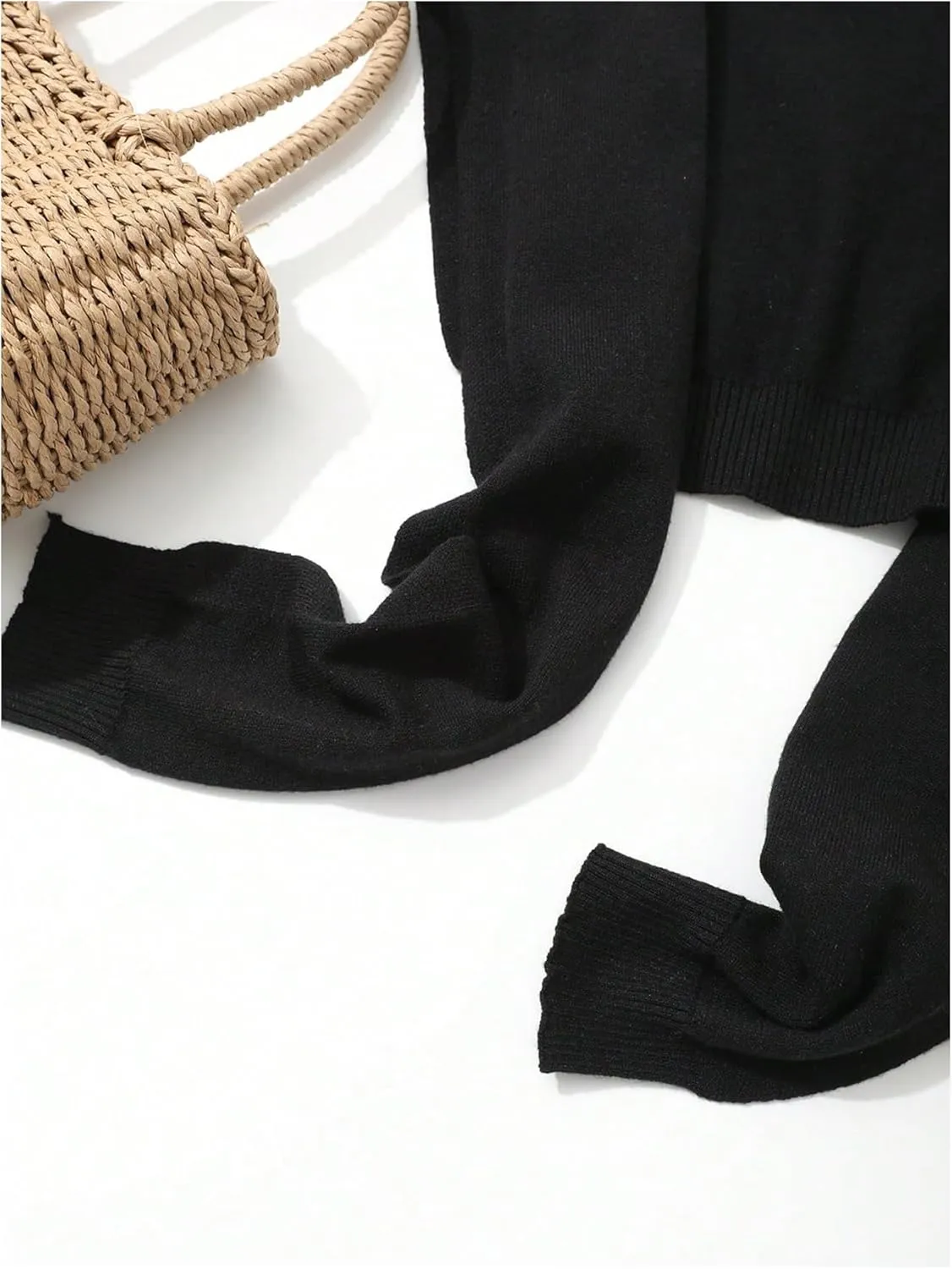 Verdusa Women's Casual Shawl Wraps Striped Knitted Knotted Shawls Scarf Cape