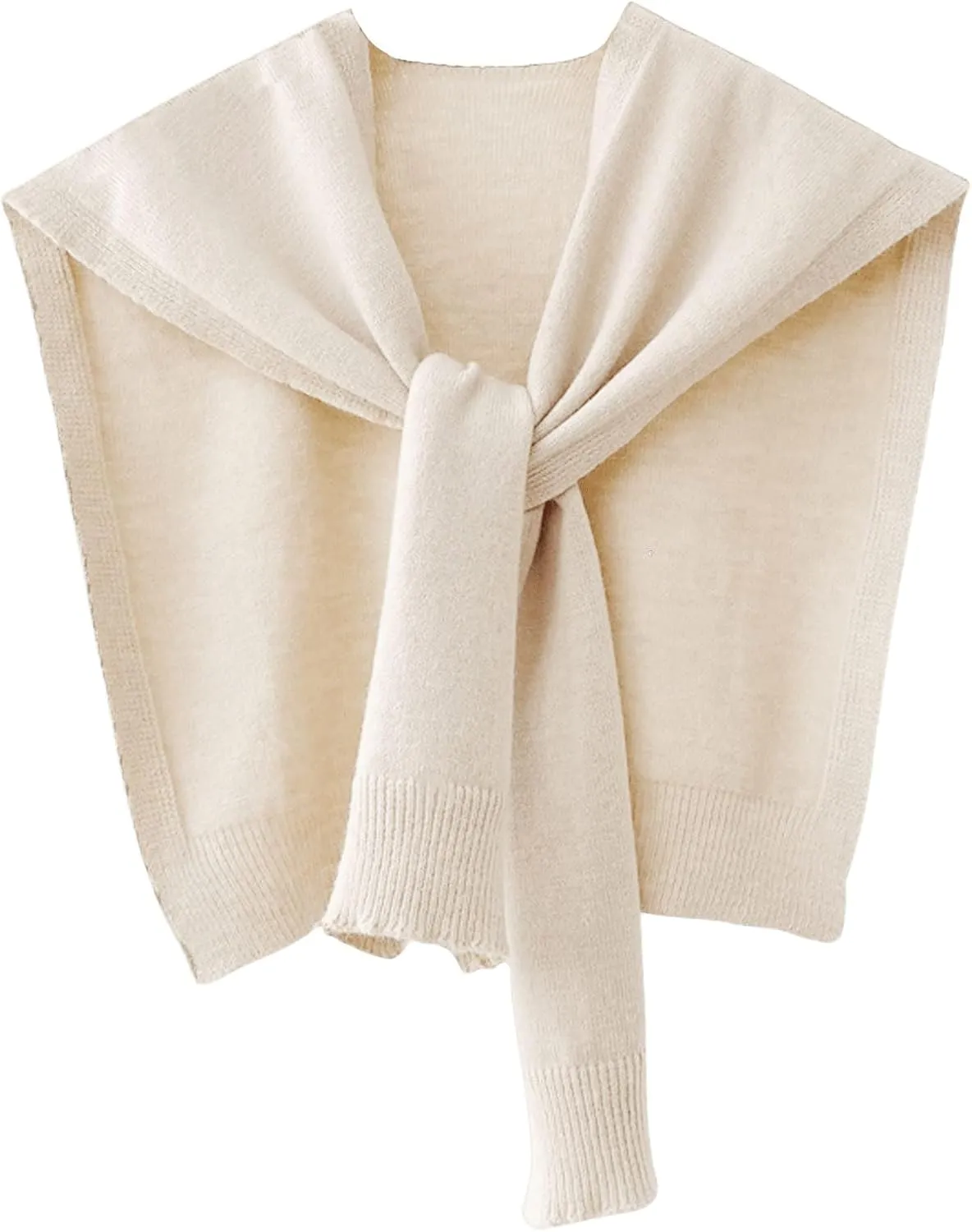 Verdusa Women's Casual Shawl Wraps Striped Knitted Knotted Shawls Scarf Cape