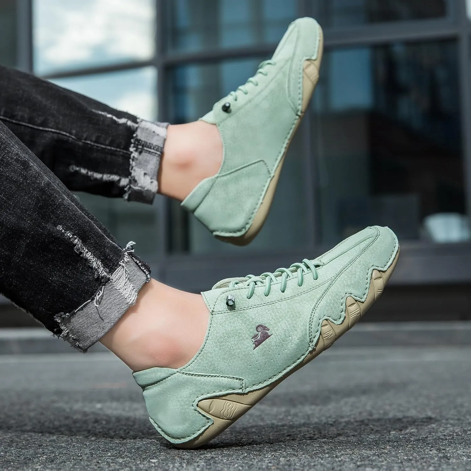 Vogany Shoes,Vogany Orthopedic Sneakers Women Men,Outdoor Breathable Lightweight Walking Shoes(Light Green,12 Women/10 Men)