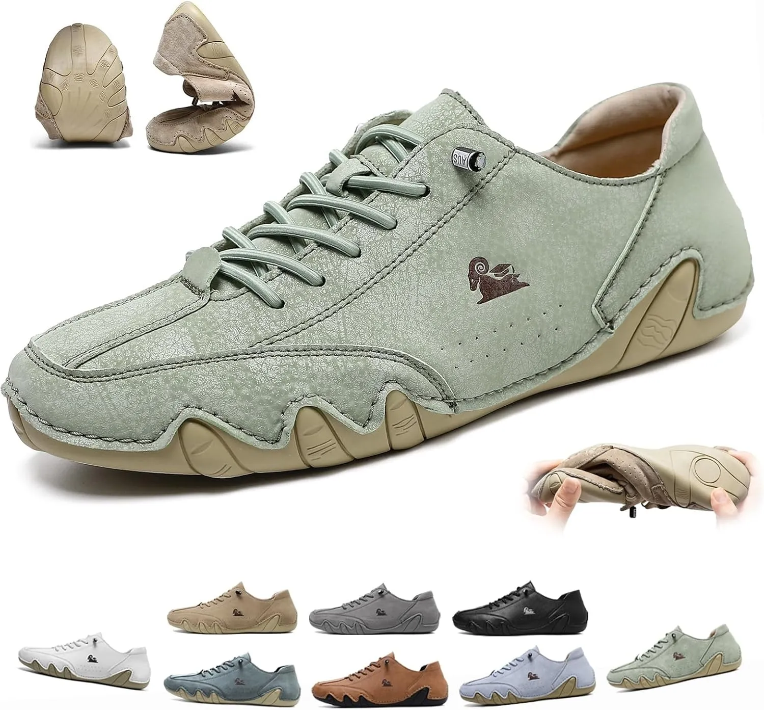 Vogany Shoes,Vogany Orthopedic Sneakers Women Men,Outdoor Breathable Lightweight Walking Shoes(Light Green,12 Women/10 Men)