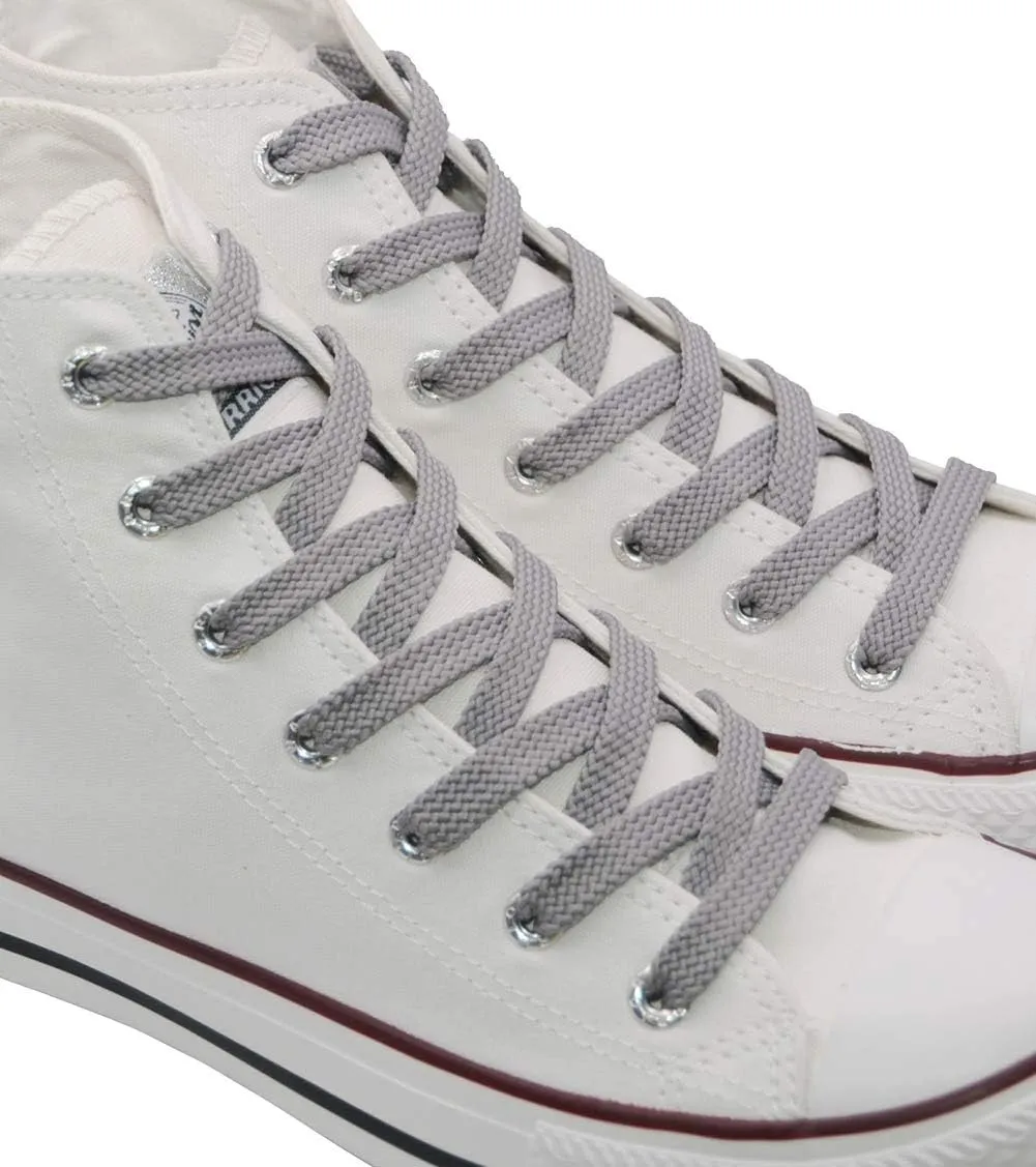 VSUDO Double Layer Shoe Laces for Sneakers,5/16" Flat Shoelaces Compatible with Converse, Vans, and Air Force - 2 Pairs