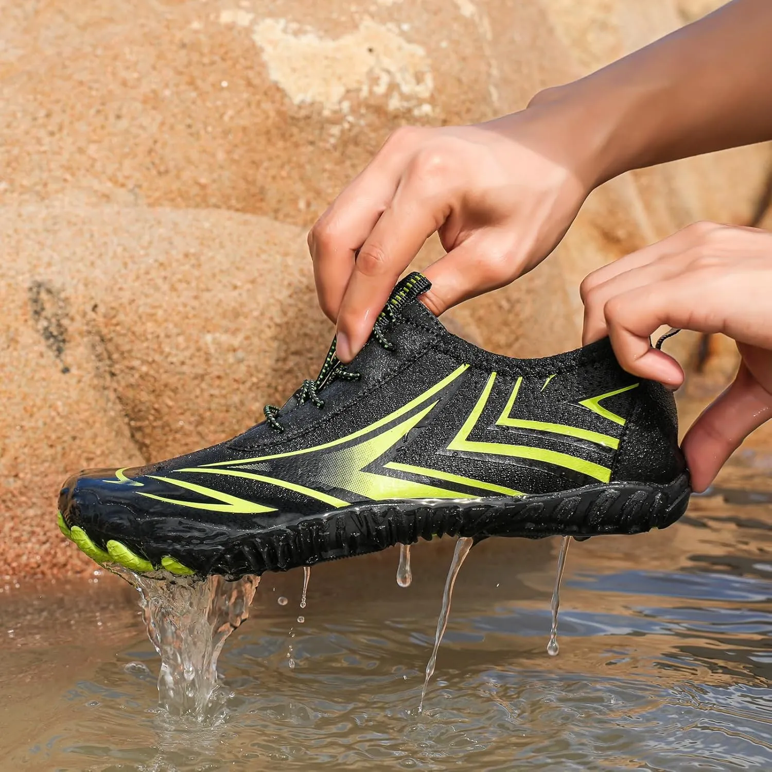 Water Shoes for Women Men, Quick Dry Barefoot Shoes, Lightweight Sports Aqua Socks Outdoor, Unisex Hiking with Drainage, Minimalist Wide Toe Box Zero Drop Cross Trainer Fashion Sneakers Men