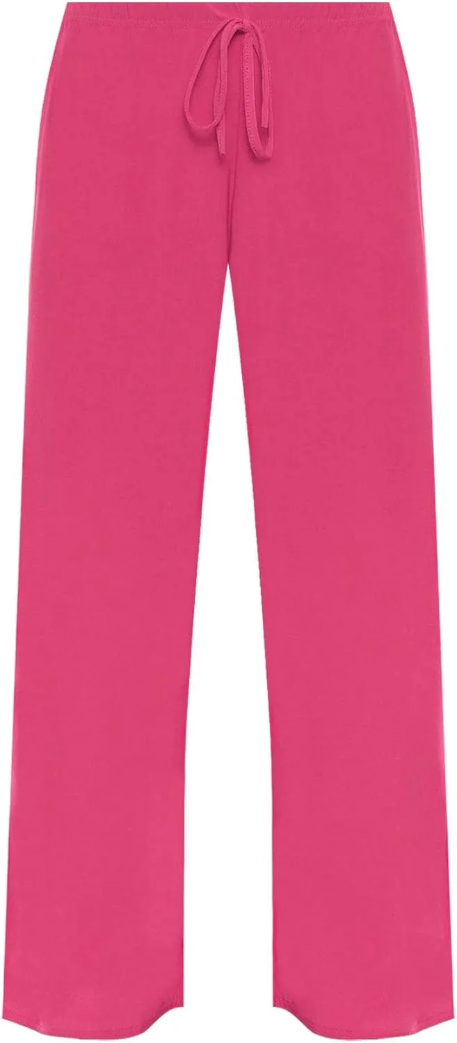 WearAll New Ladies Plus Size Palazzo Trousers Womens Baggy Flared Wide Leg Pants Sizes 8-26