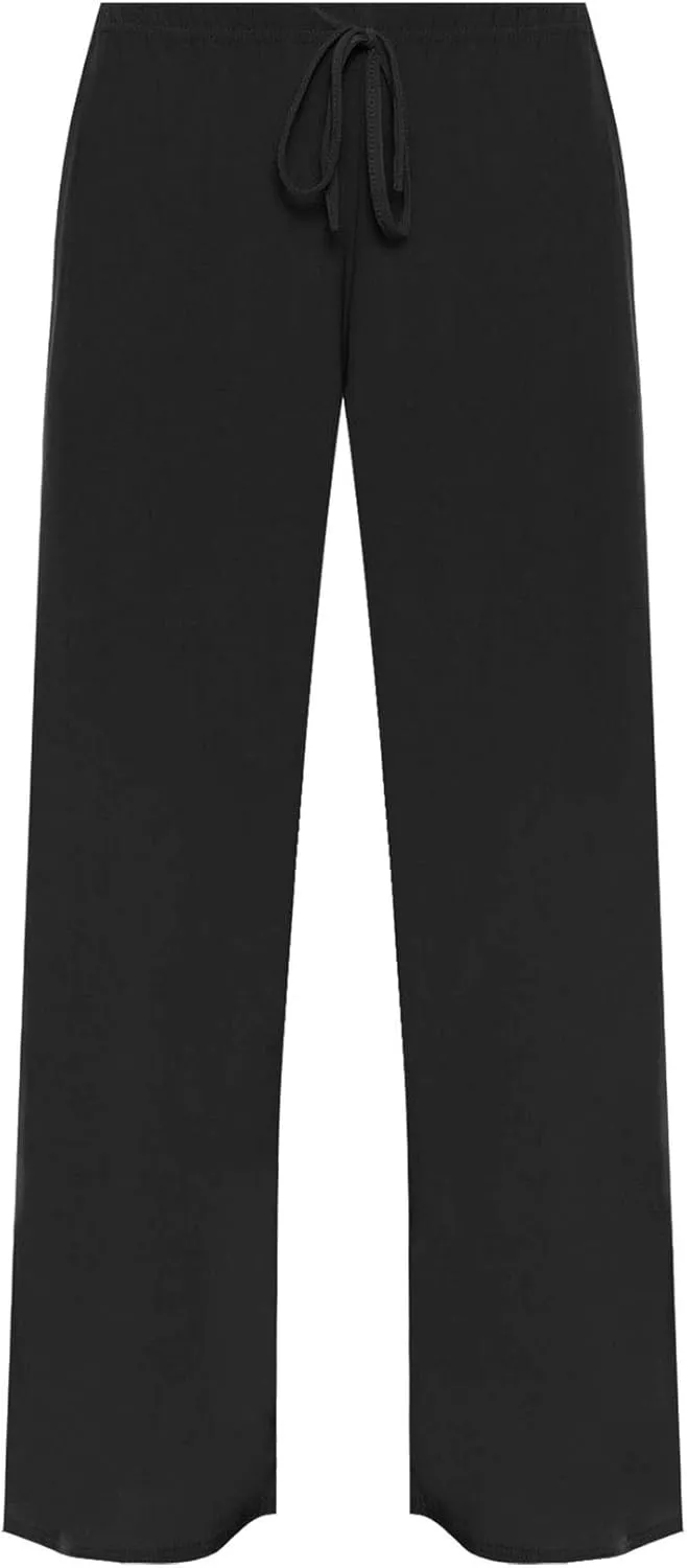 WearAll New Ladies Plus Size Palazzo Trousers Womens Baggy Flared Wide Leg Pants Sizes 8-26