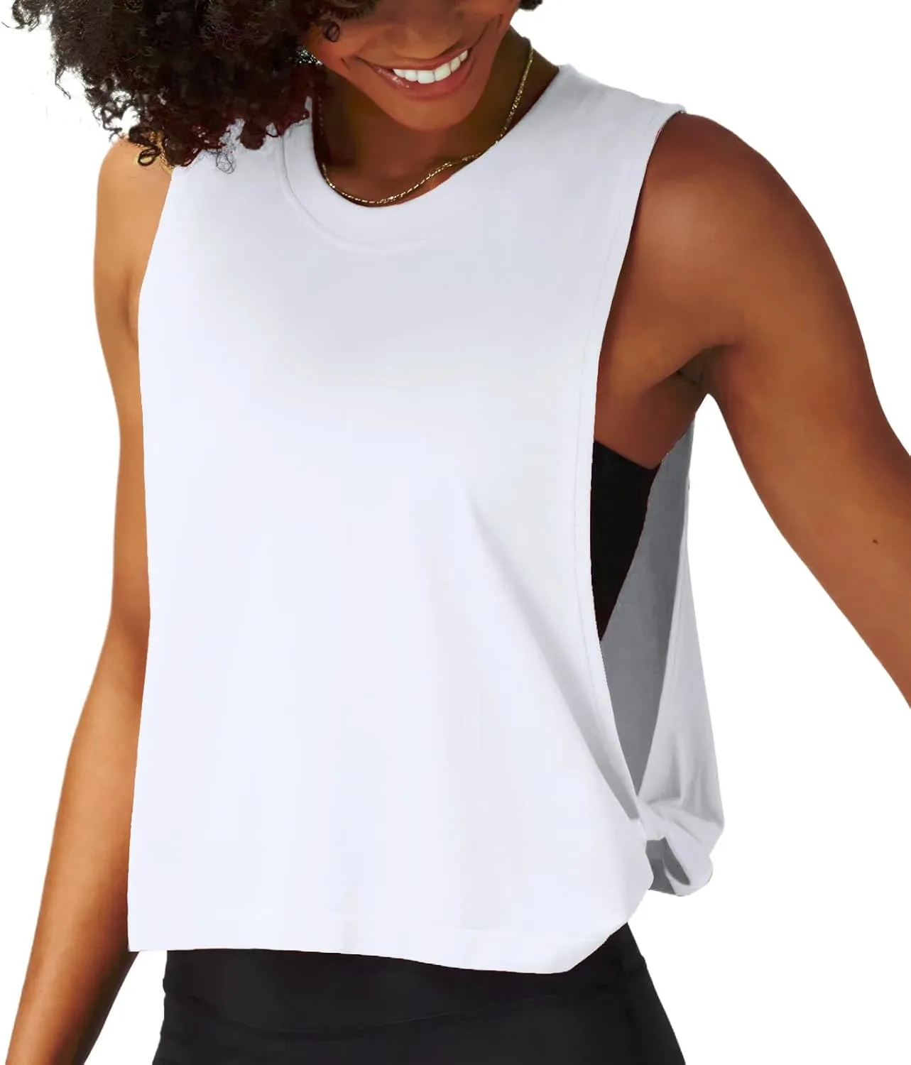 WMZCYXY Womens Workout Tank Crop Sports Shirt Loose Fit Sleeveless Yoga Running Tops Going Out Top