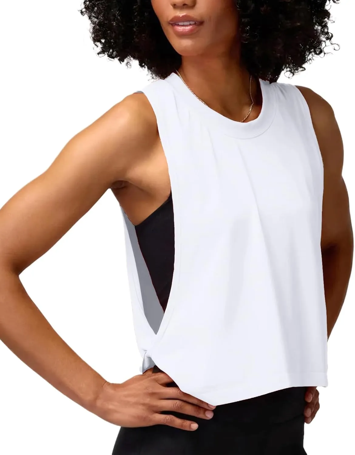 WMZCYXY Womens Workout Tank Crop Sports Shirt Loose Fit Sleeveless Yoga Running Tops Going Out Top