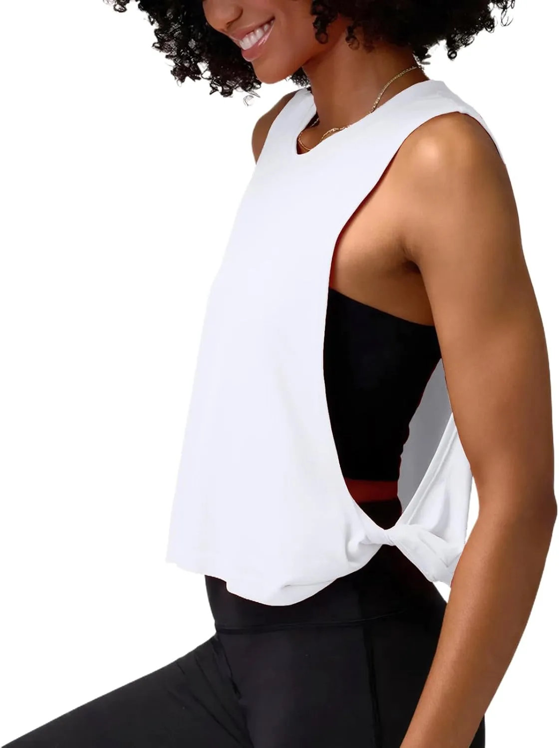 WMZCYXY Womens Workout Tank Crop Sports Shirt Loose Fit Sleeveless Yoga Running Tops Going Out Top