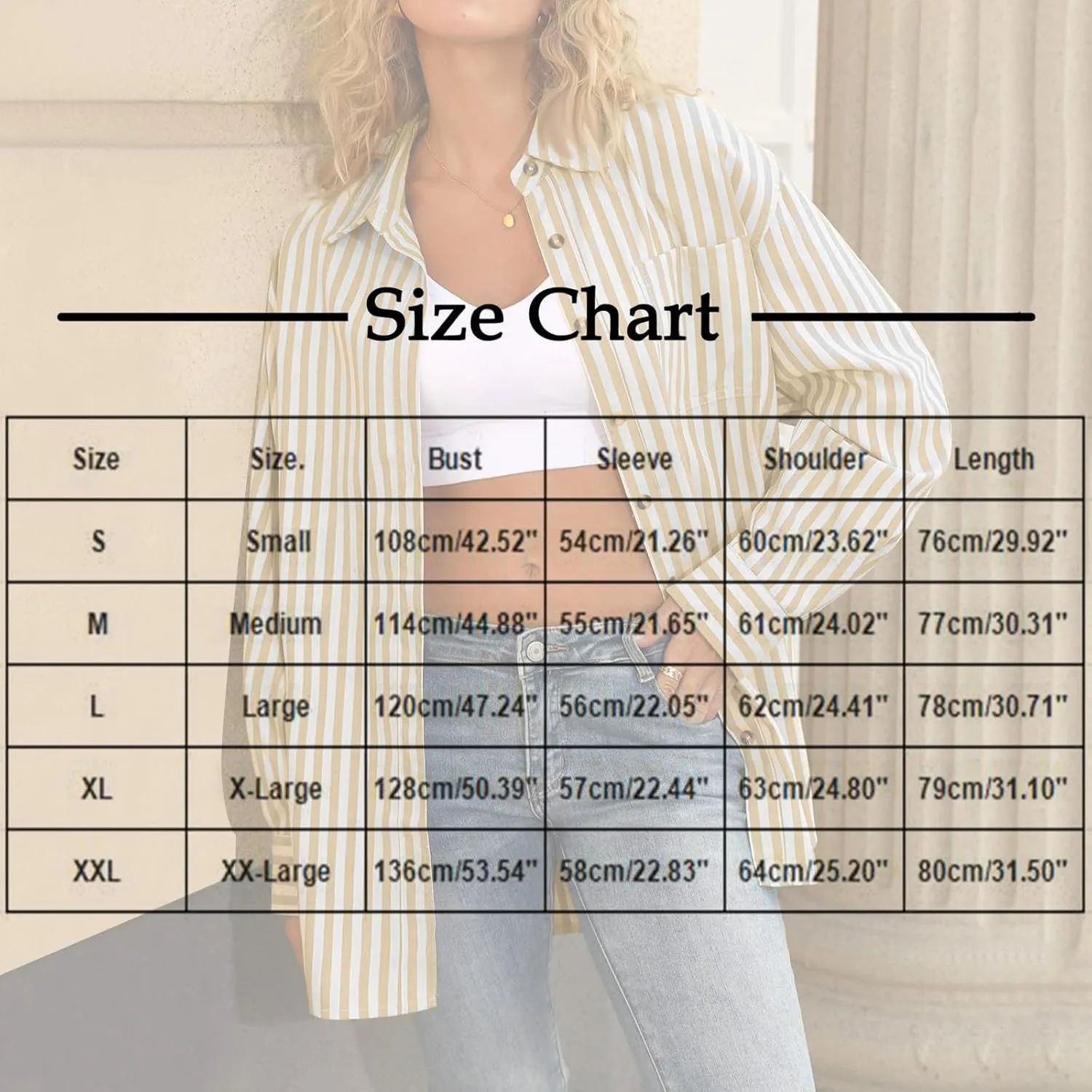Women Vertical Striped Button Down Blouse Shirt Oversized Casual Loose Fit Tunic Long Sleeve Summer Tops Beach Trendy Clothes