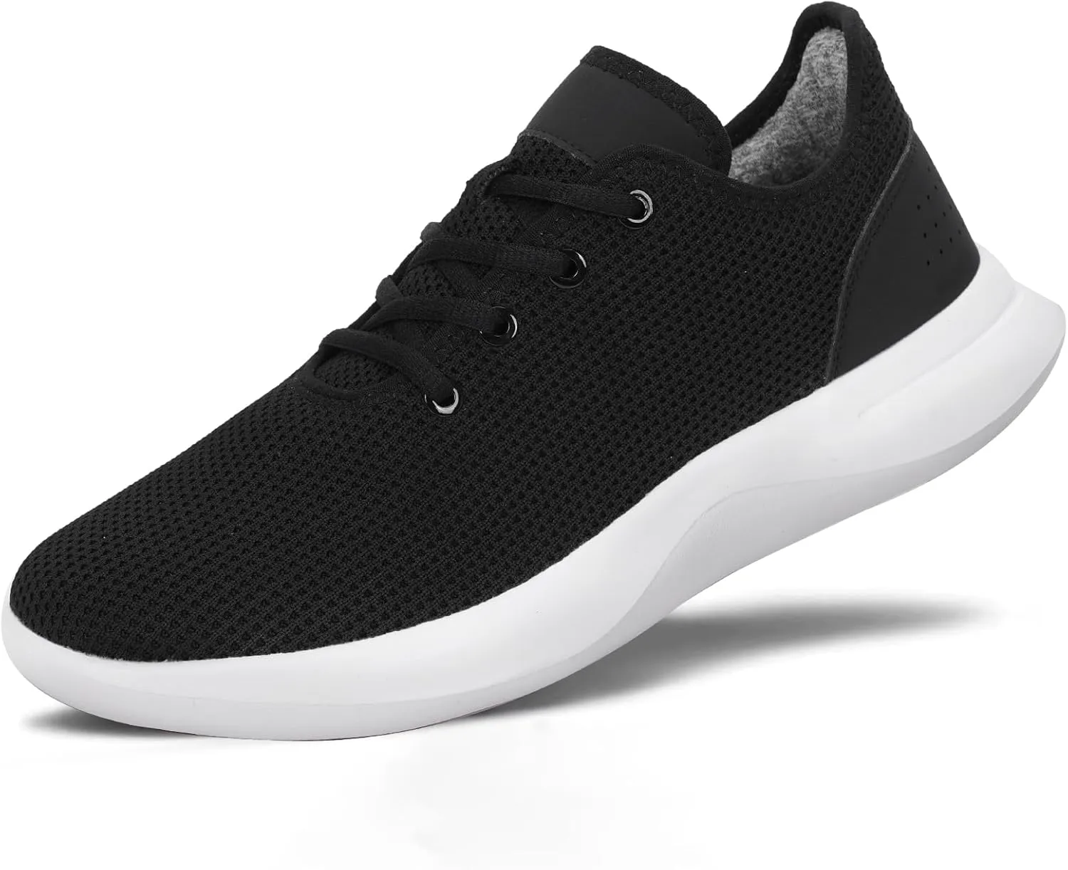 Women Walking Shoes Black Tennis Shoes for Women Running Sneakers Athletic Tennis Shoe Tree Runners Arch Support Ultra Lightweight Breathable Mesh Non-Slip Casual Sneakers for Gym Travel Work