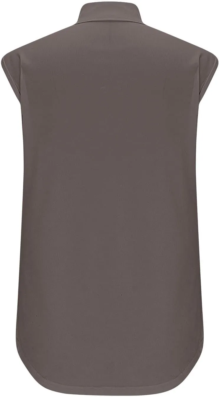 Women Workout Tank Tops Golf Tennis Shirts Zip Up Casual Summer Sport Sleeveless Top Breathable Mesh Quick Dry Tee