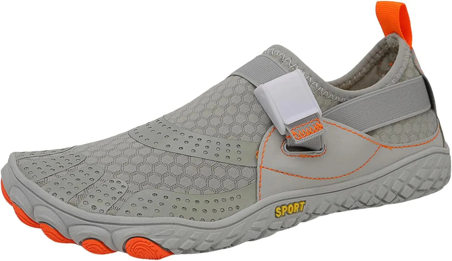 Womens and Mens Water Shoes Breathable Quick-Dry Soft Cushion Barefoot Aqua Socks for Hiking Swimming Beach Wading Surfing Yoga Sport Elastic Band Water Shoe for Men Women Summer Wear Comfy
