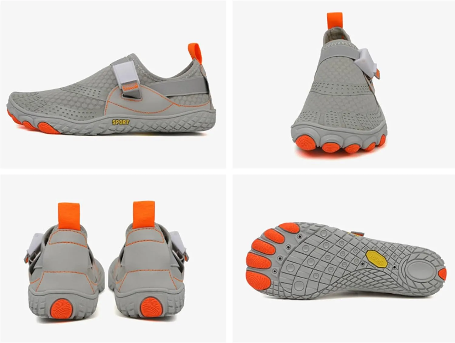 Womens and Mens Water Shoes Breathable Quick-Dry Soft Cushion Barefoot Aqua Socks for Hiking Swimming Beach Wading Surfing Yoga Sport Elastic Band Water Shoe for Men Women Summer Wear Comfy