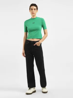 Women's Black Bootcut Fit High Rise Jeans