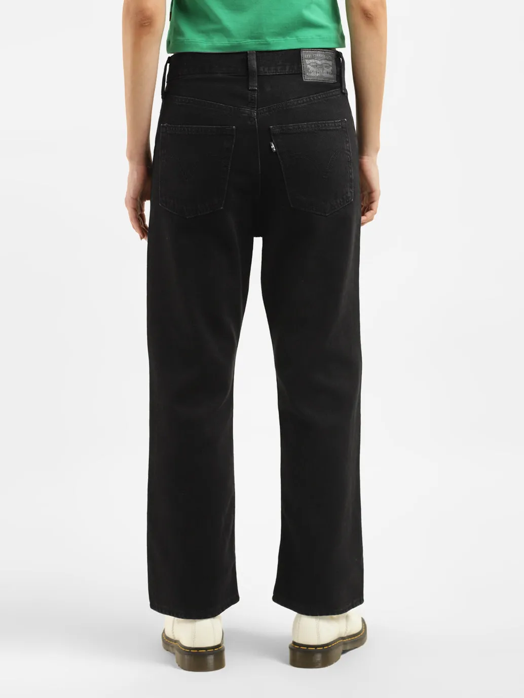 Women's Black Bootcut Fit High Rise Jeans