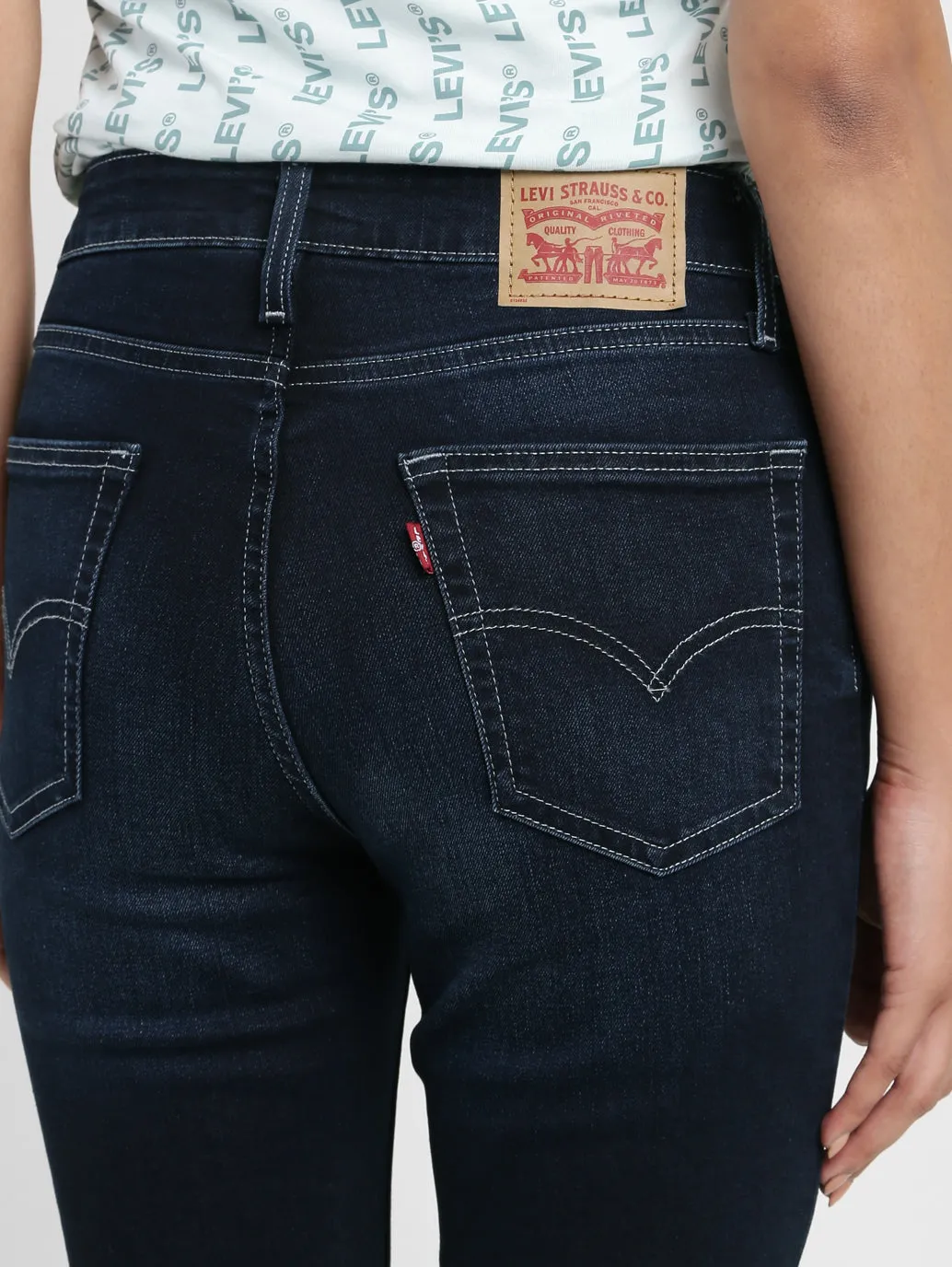 Women's Black Bootcut Fit Mid Rise Jeans