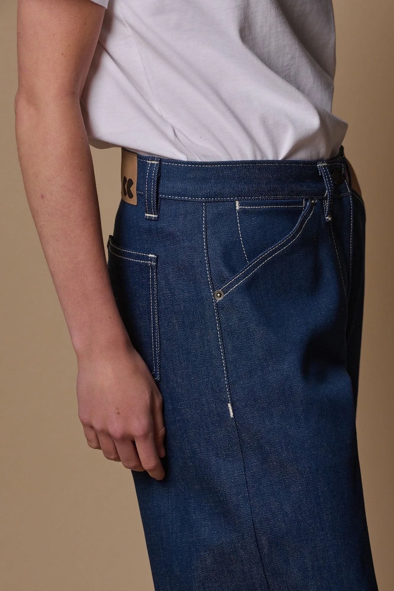 Women's Chore Wide Tapered Jean - Blue