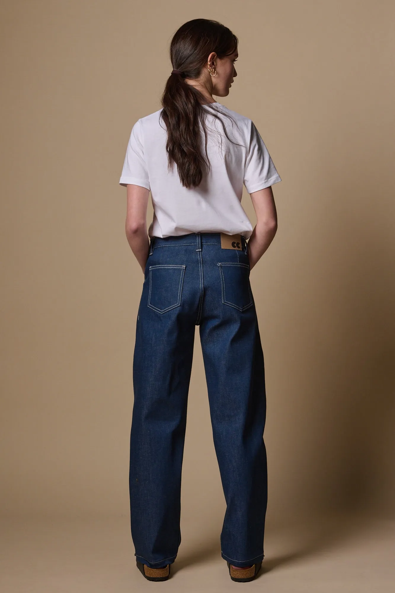 Women's Chore Wide Tapered Jean - Blue