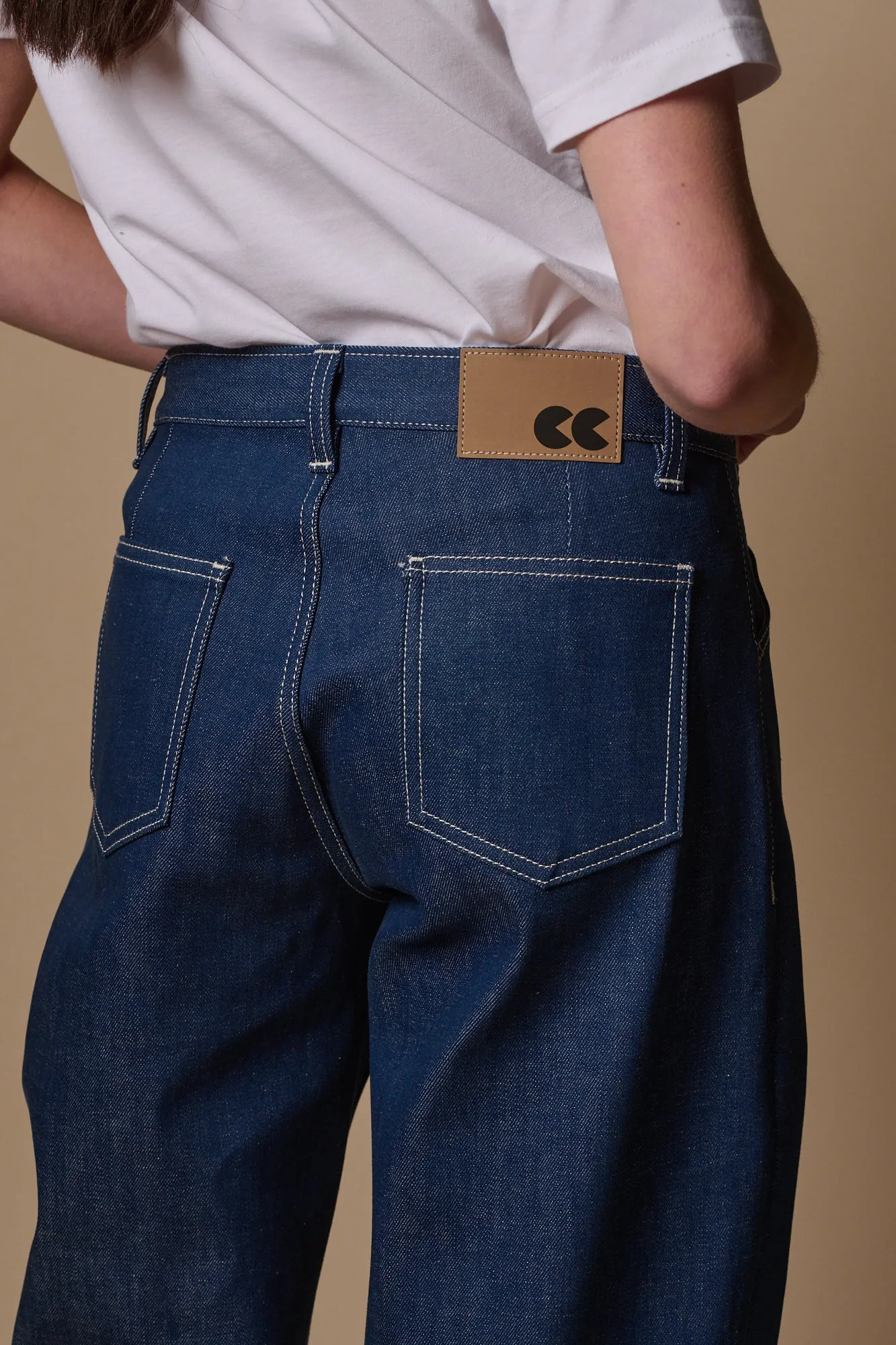 Women's Chore Wide Tapered Jean - Blue