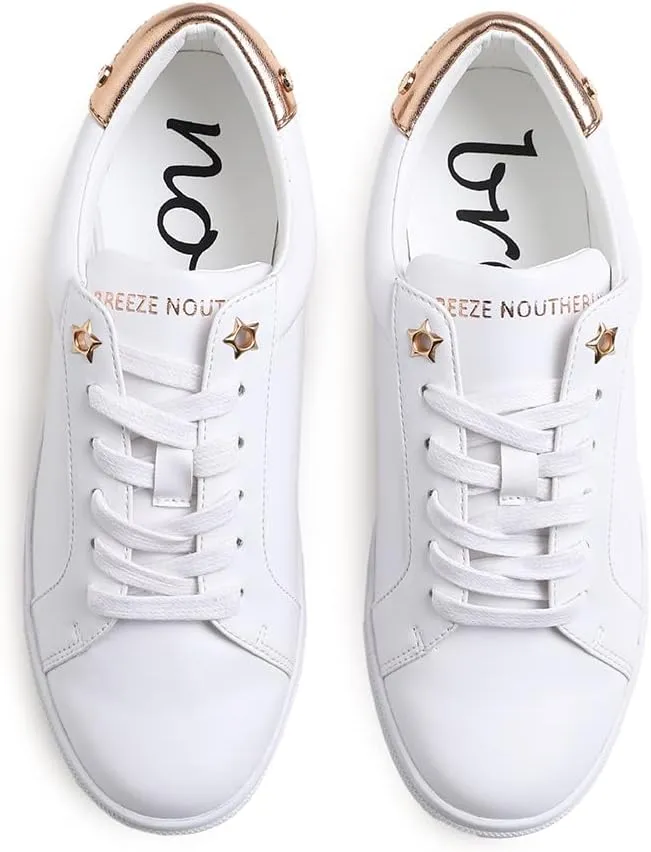 Women's Fashion Bling Deco Party Lightweight Vegan Leather Sneaker