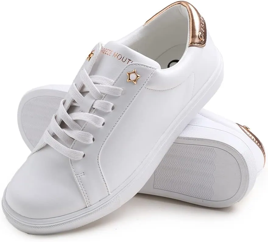 Women's Fashion Bling Deco Party Lightweight Vegan Leather Sneaker