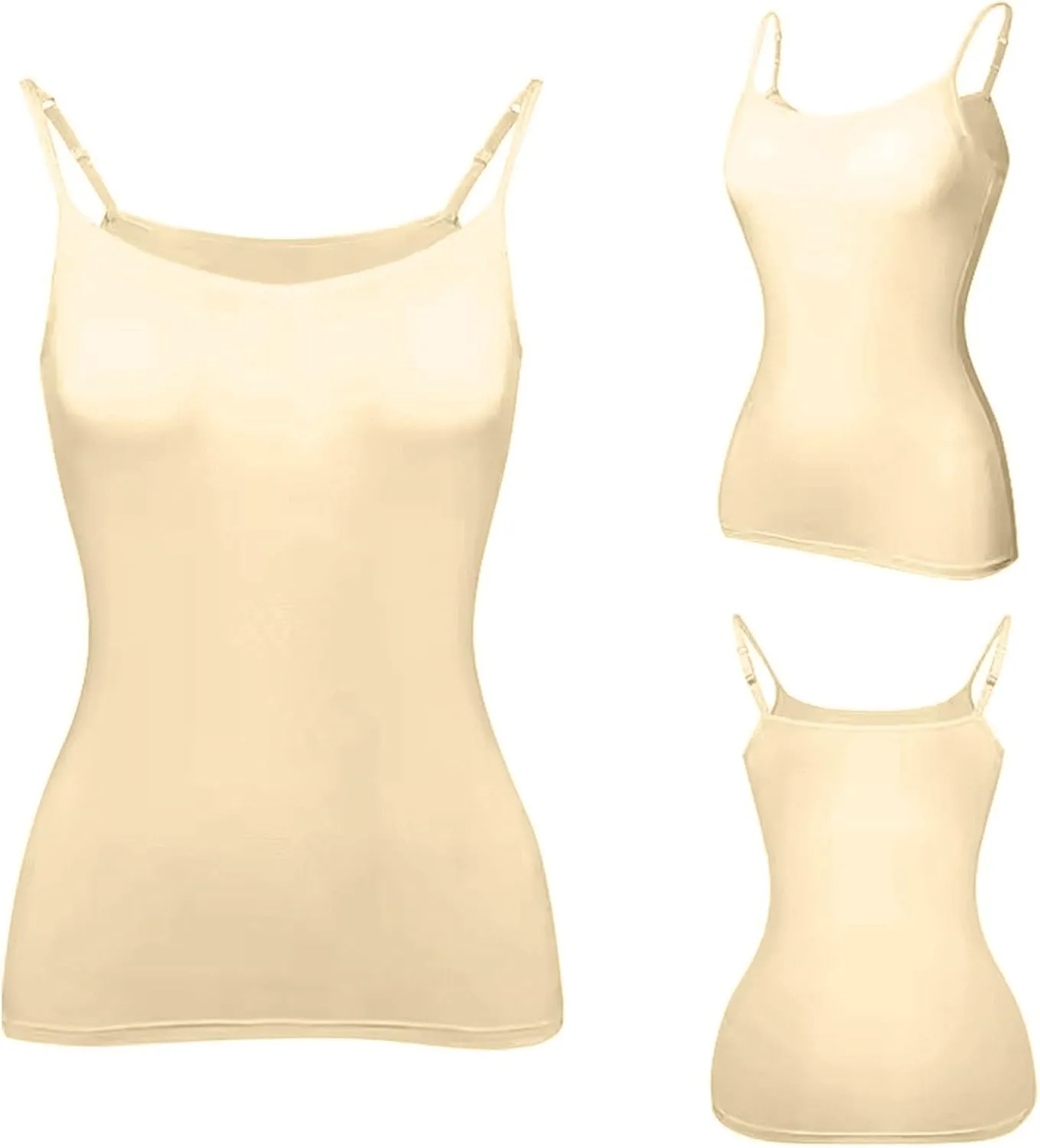Womens Tops, Tank Top with Built in Bra 2025 Summer Spaghetti Strap Sports Camisoles Cami Sleeveless Clothes