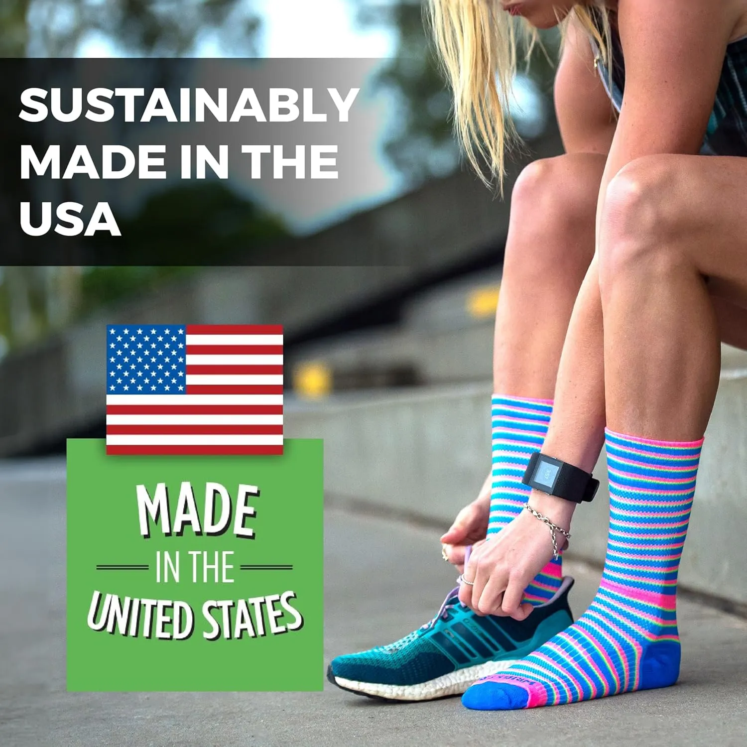 Wrightsock CoolMesh II Tab Running Socks for Men and Women  Eco-Friendly Anti Blister Socks - American Made