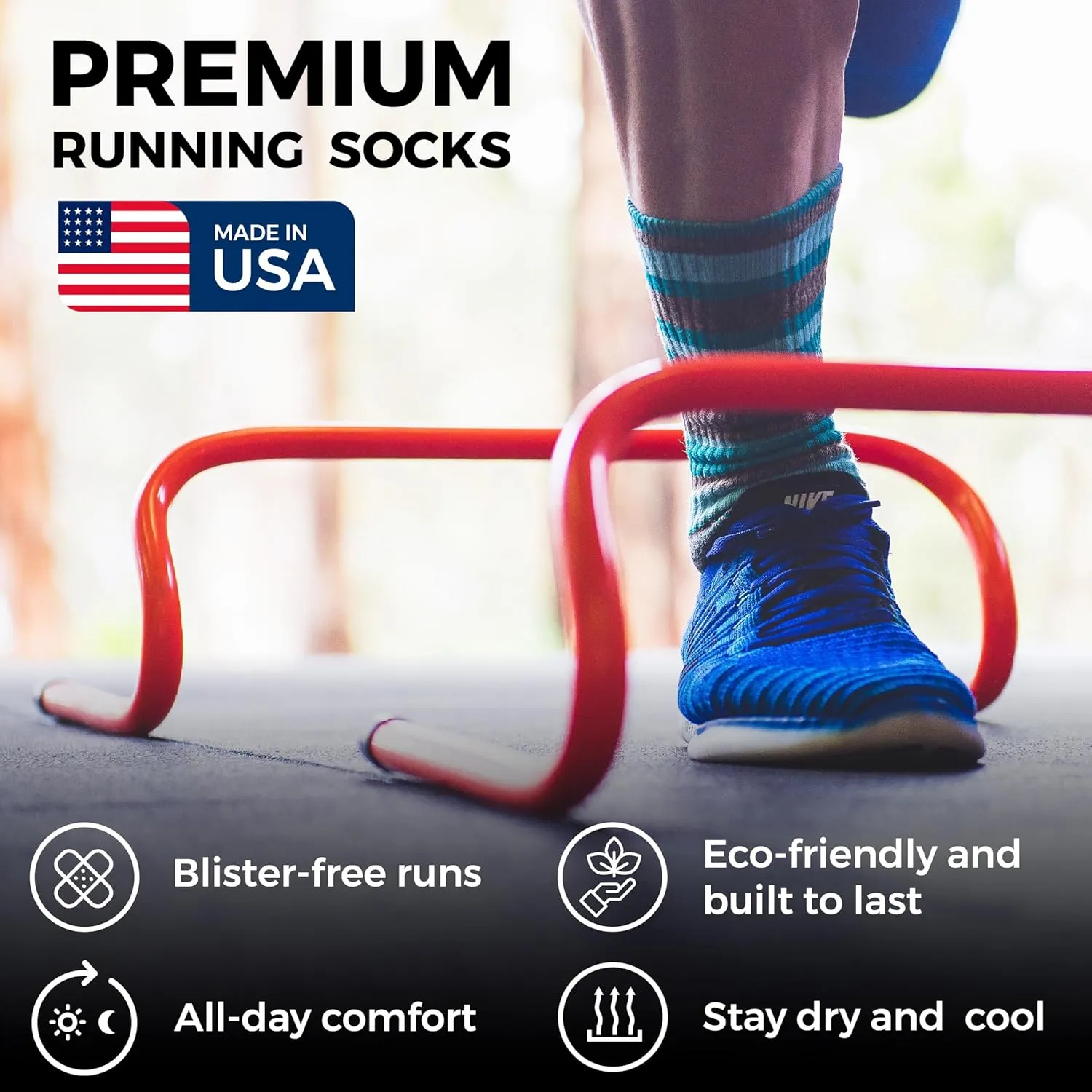 Wrightsock CoolMesh II Tab Running Socks for Men and Women  Eco-Friendly Anti Blister Socks - American Made