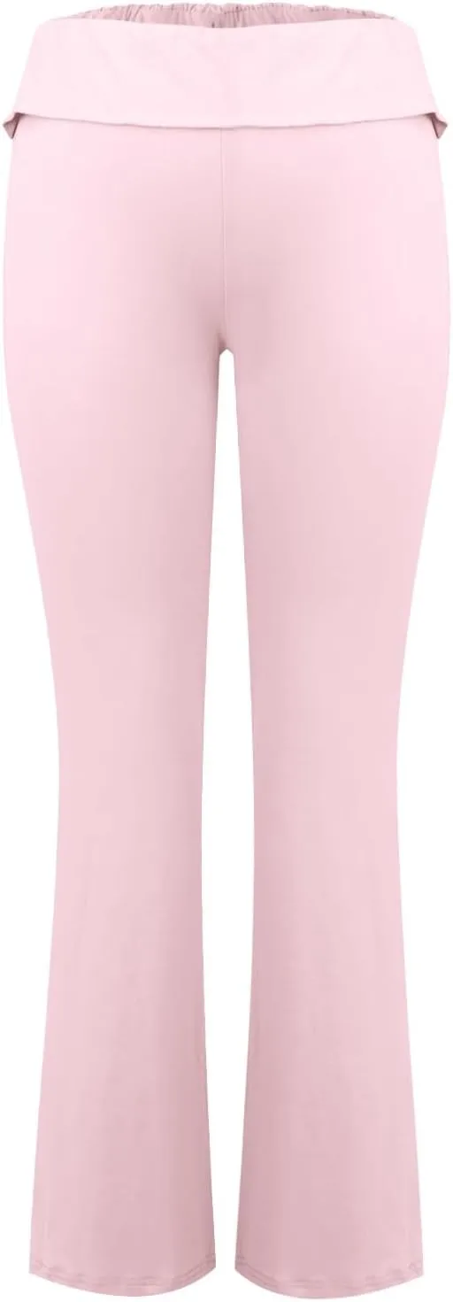Yoga Leggings for Women, Flare Summer Pants High Waisted Tummy Control Stretch Pants Elastic Waist Trousers