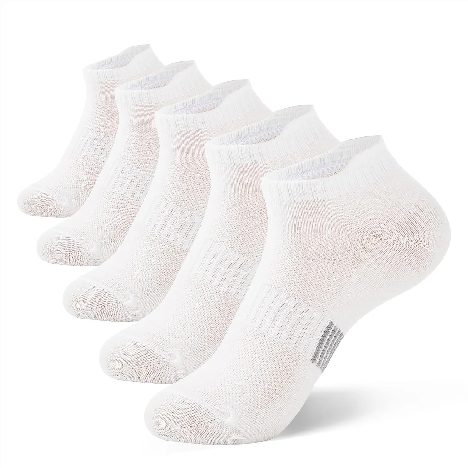 Zando Women's Running Socks - Low Cute Compression No Show Hiking Cushioned Athletic Socks